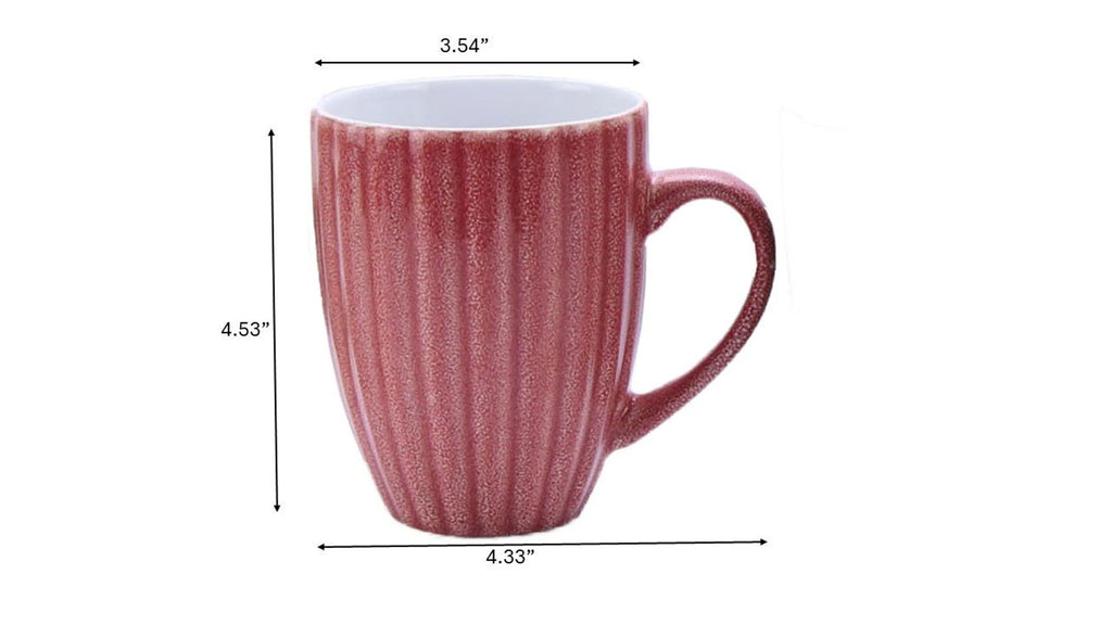 MARCELLE 4x16oz Reactive Glaze Mug Set individually box in ship box