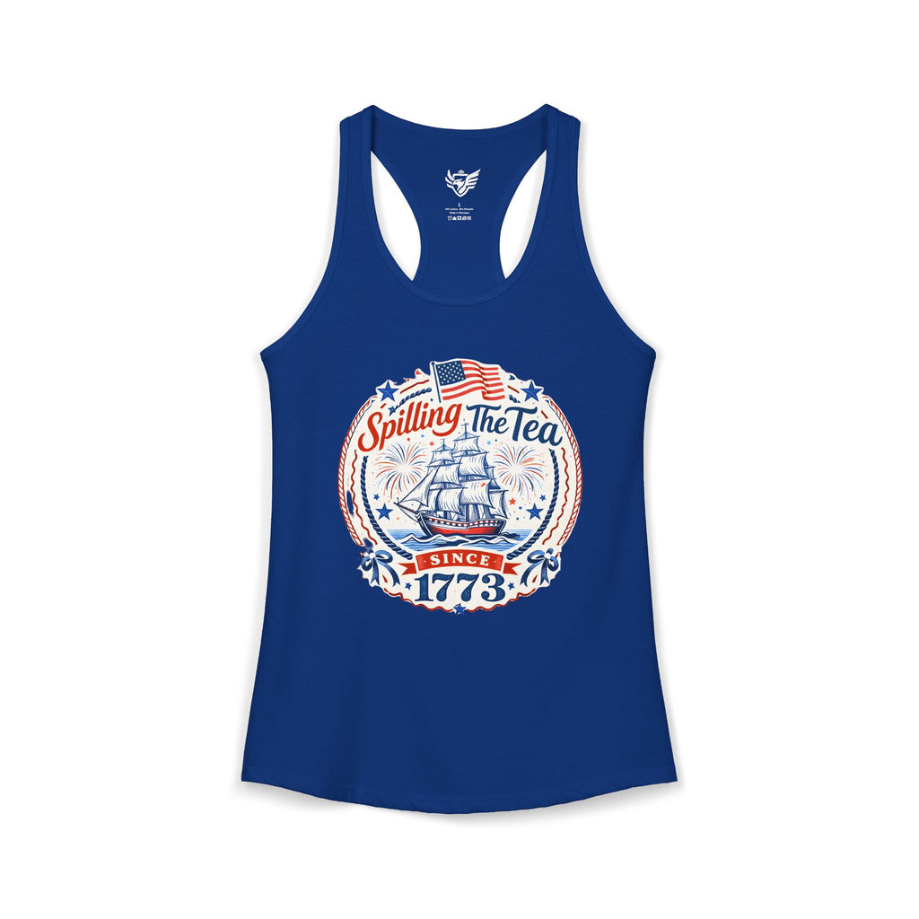 Spilling The Tea Ideal Racerback Tank