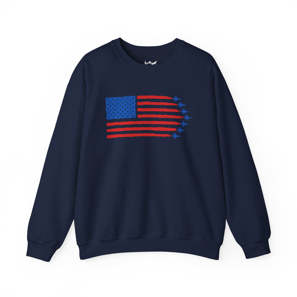 USA Jet Flag Heavy Blend™ Crewneck Sweatshirt