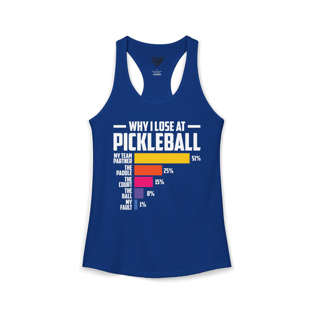 Why I Lose At Pickleball Ideal Racerback Tank