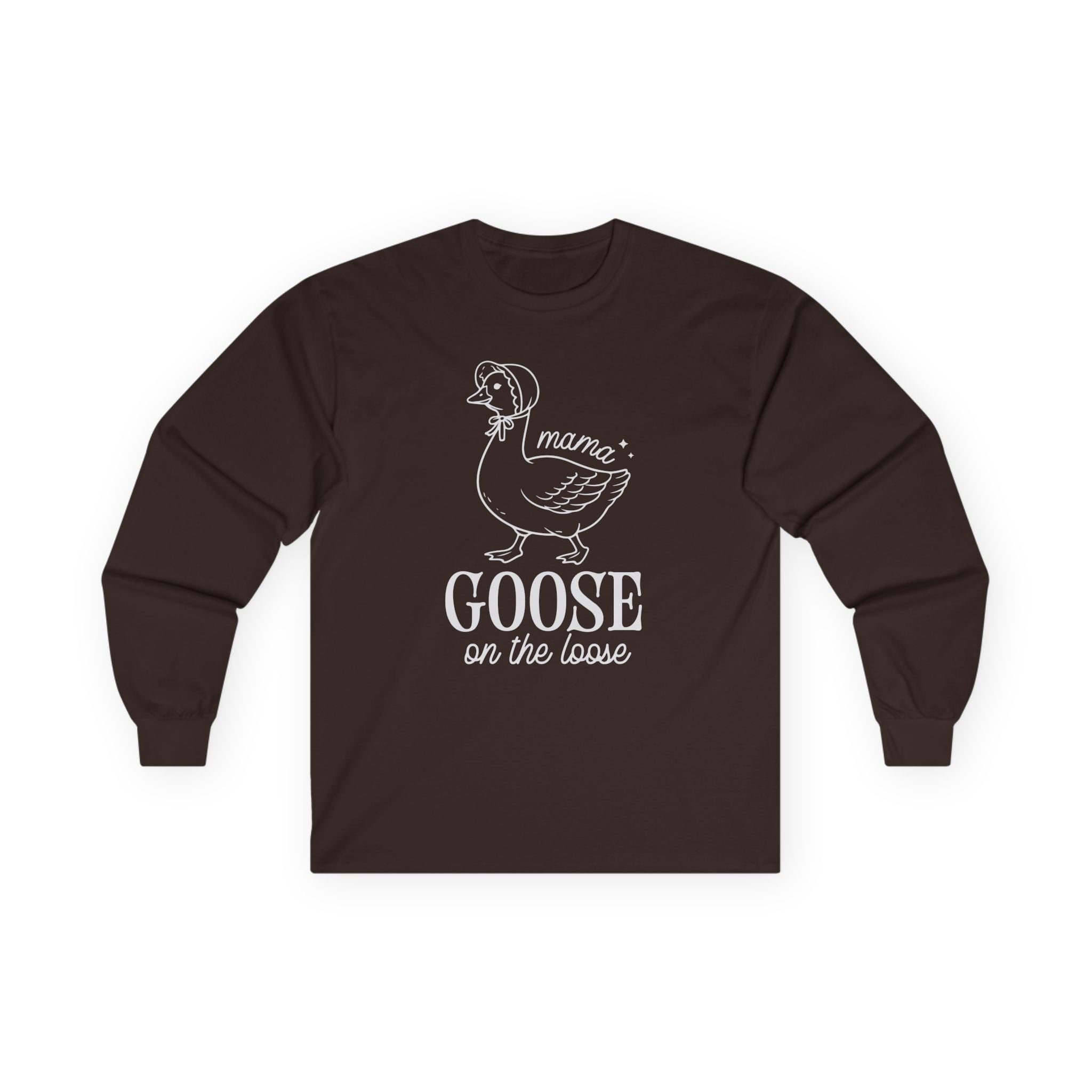 Mama Goose on the Loose Cotton Long Sleeve Tee