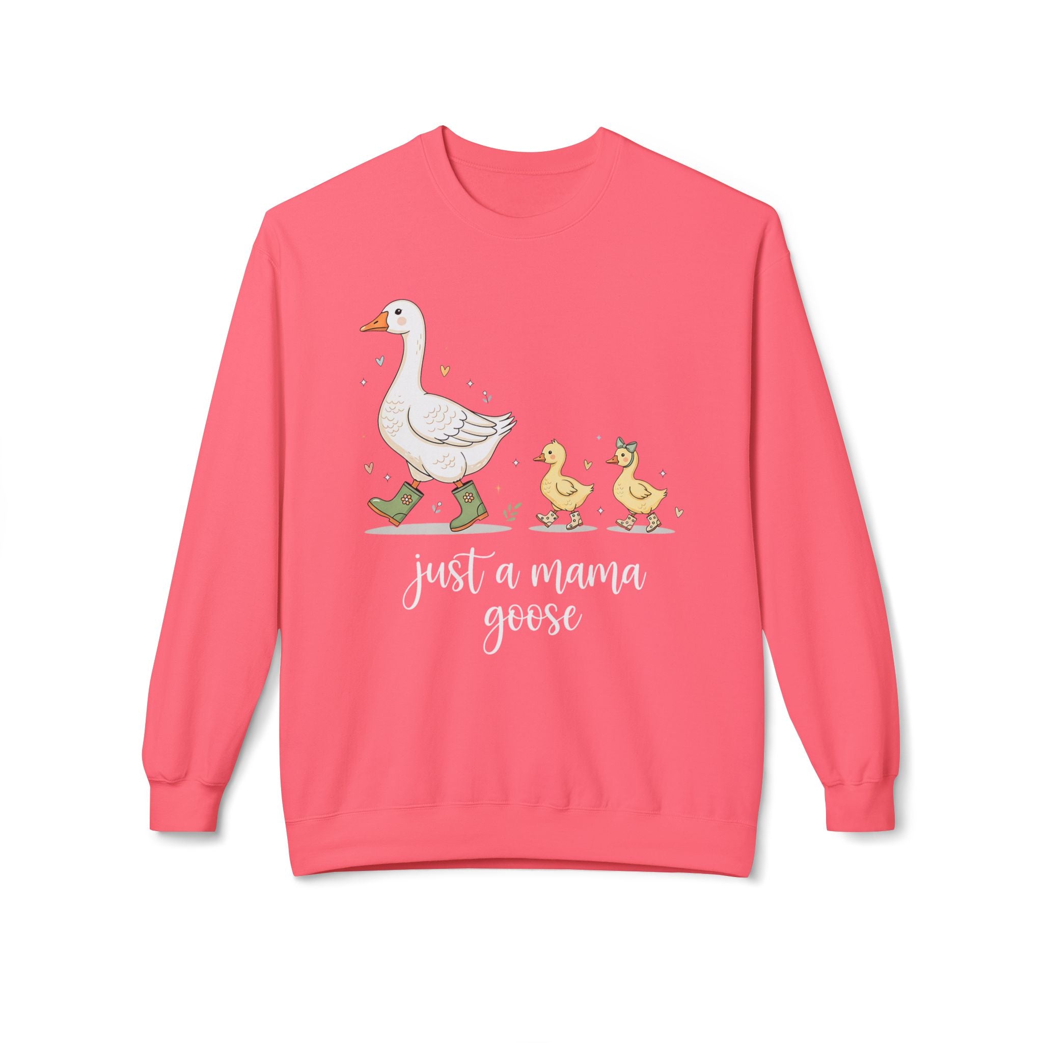 Just a Mama Goose Midweight Softstyle Fleece Crewneck Sweatshirt