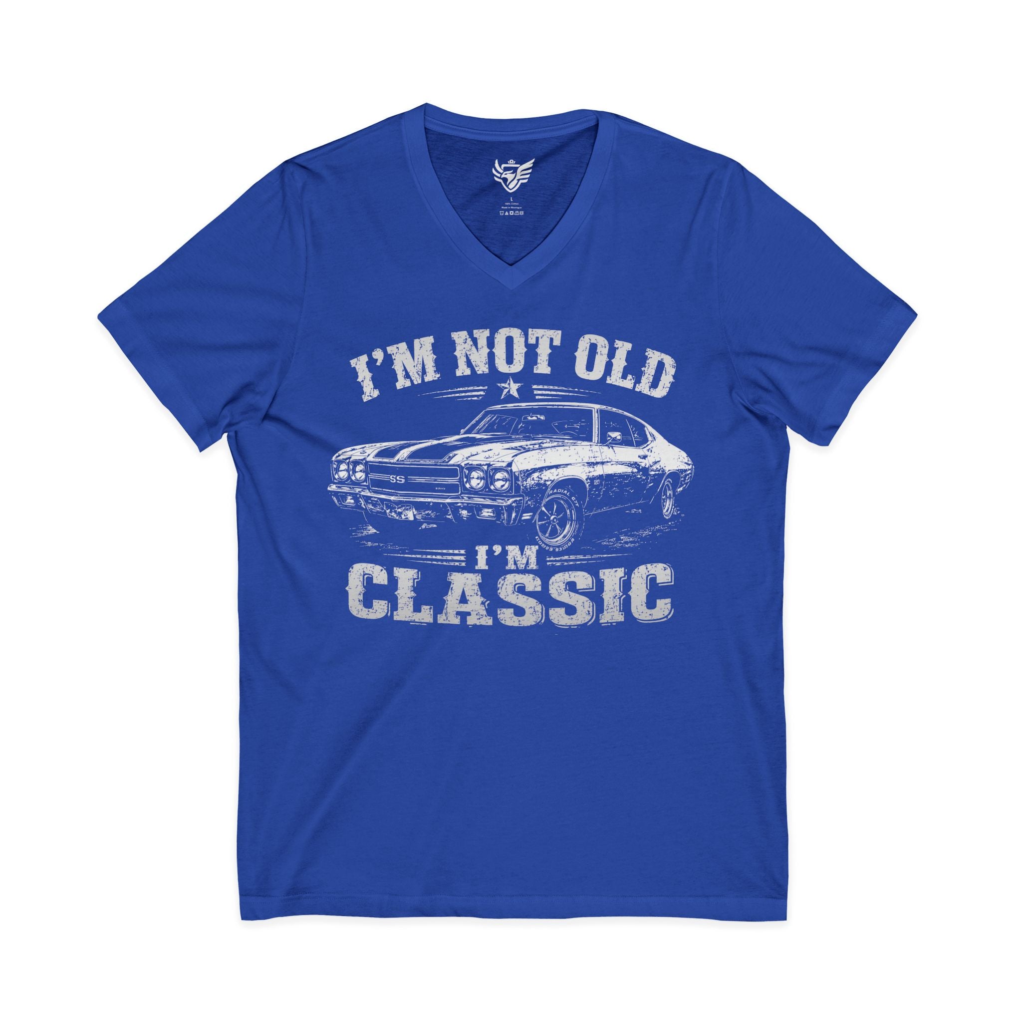 Not Old, Classic Jersey Short Sleeve V-Neck Tee