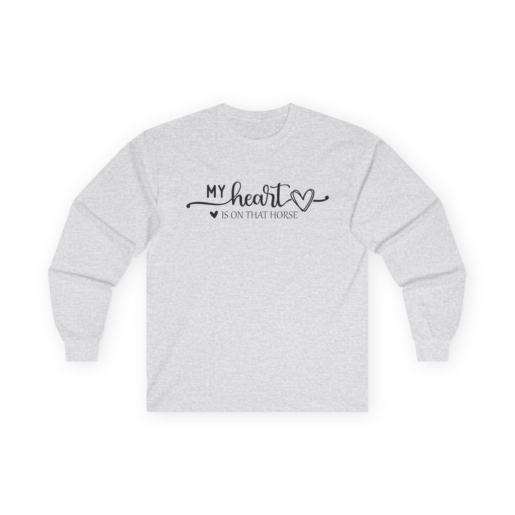 Heart on Horse Cotton Long Sleeve Tee