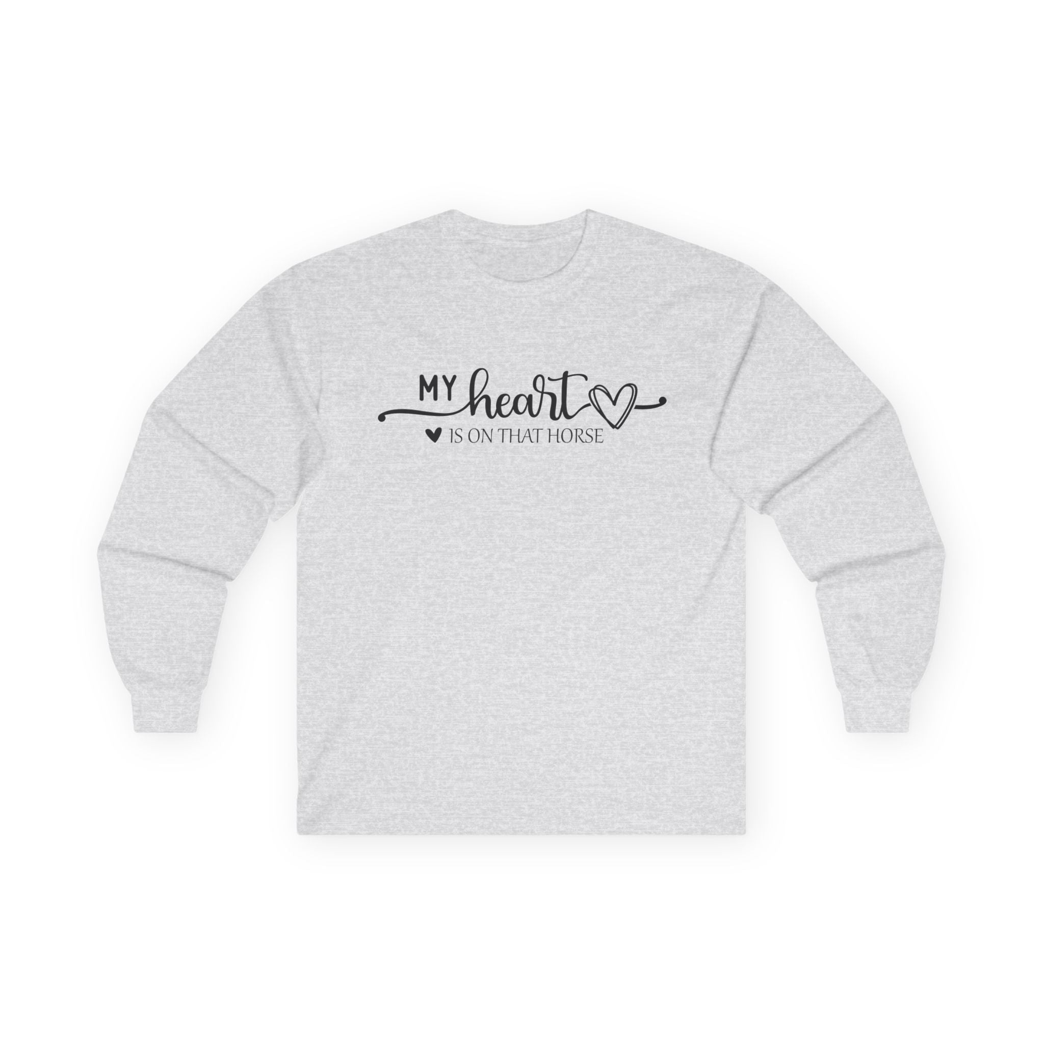 Heart on Horse Cotton Long Sleeve Tee