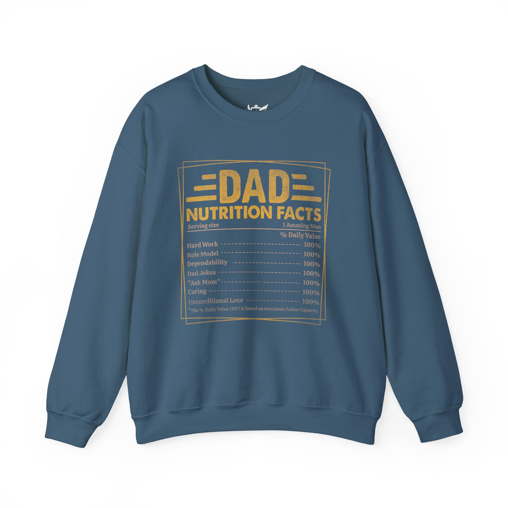Dad Nutrition Facts Heavy Blend™ Crewneck Sweatshirt