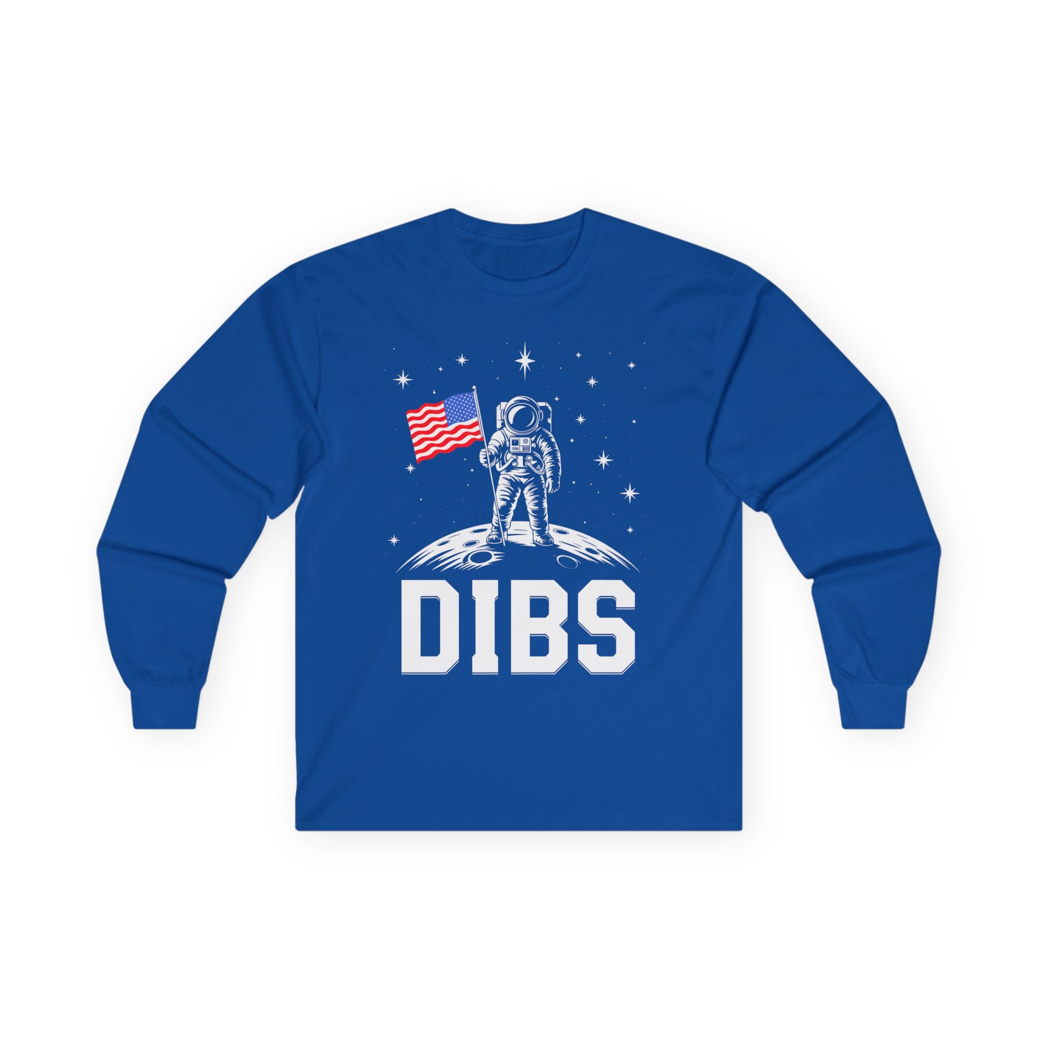 DIBS on the Moon Cotton Long Sleeve Tee