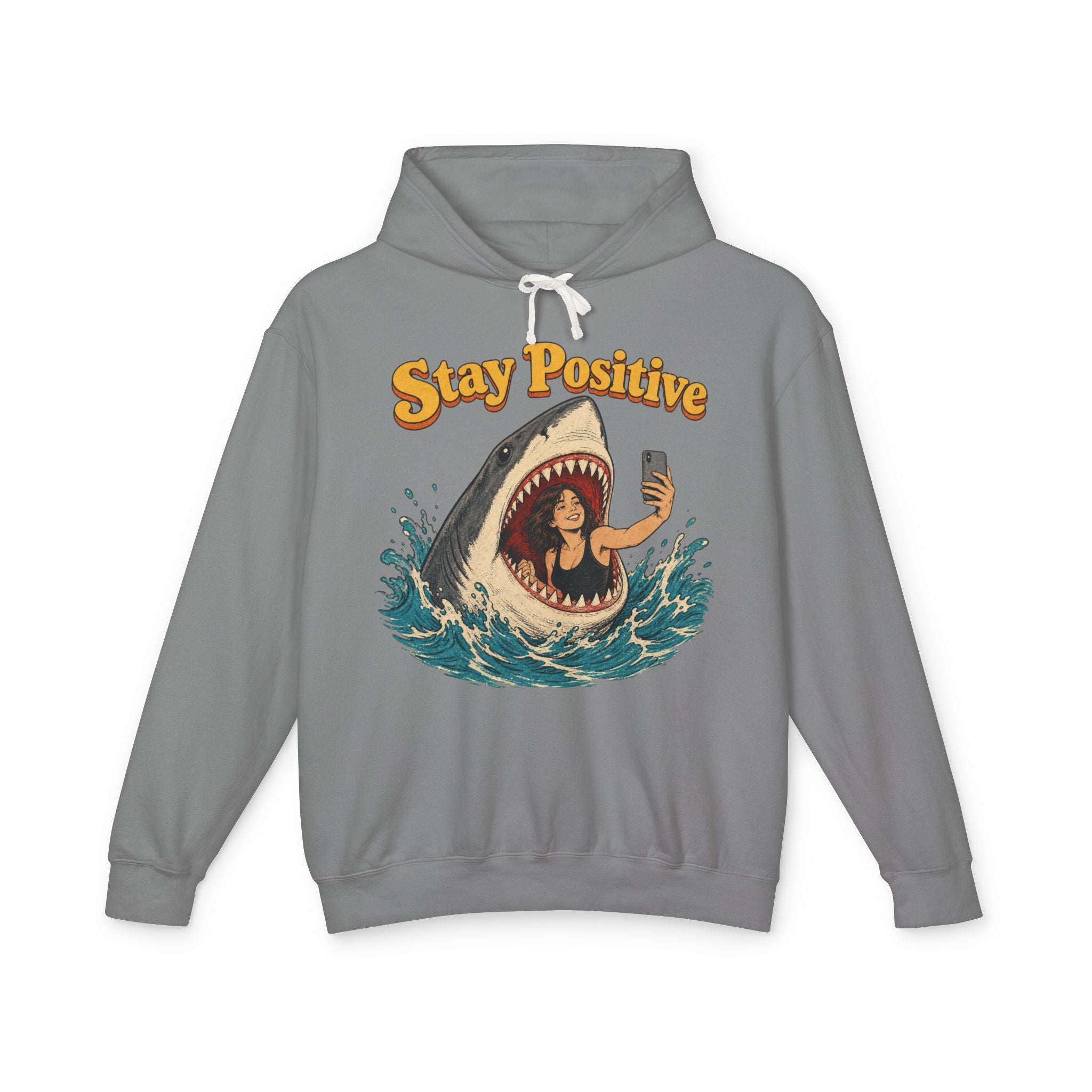 Stay Positive Lightweight Hooded Sweatshirt