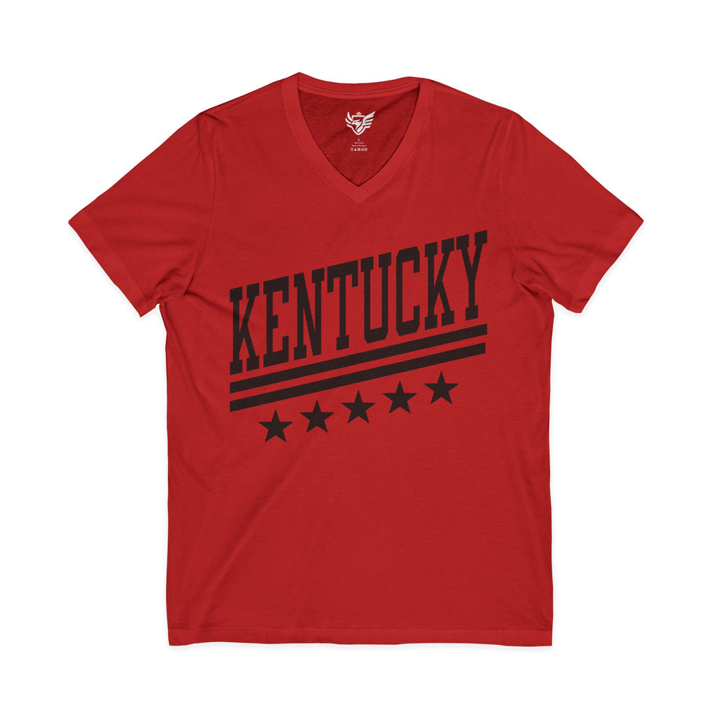 KY 5 Star Jersey Short Sleeve V-Neck Tee