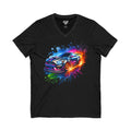 Colorblast Vroom Jersey Short Sleeve V-Neck Tee