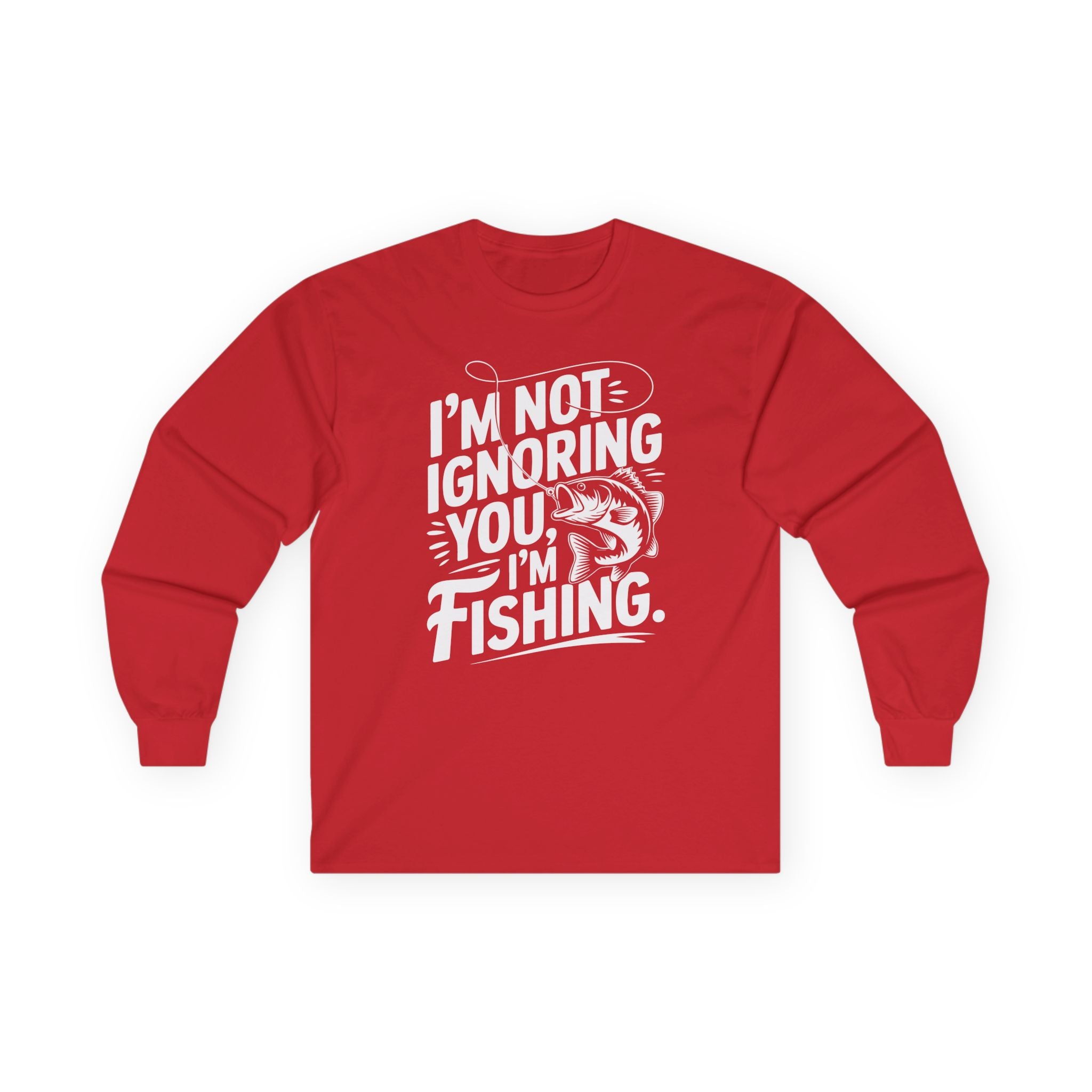 I'm Not Ignoring You Cotton Long Sleeve Tee