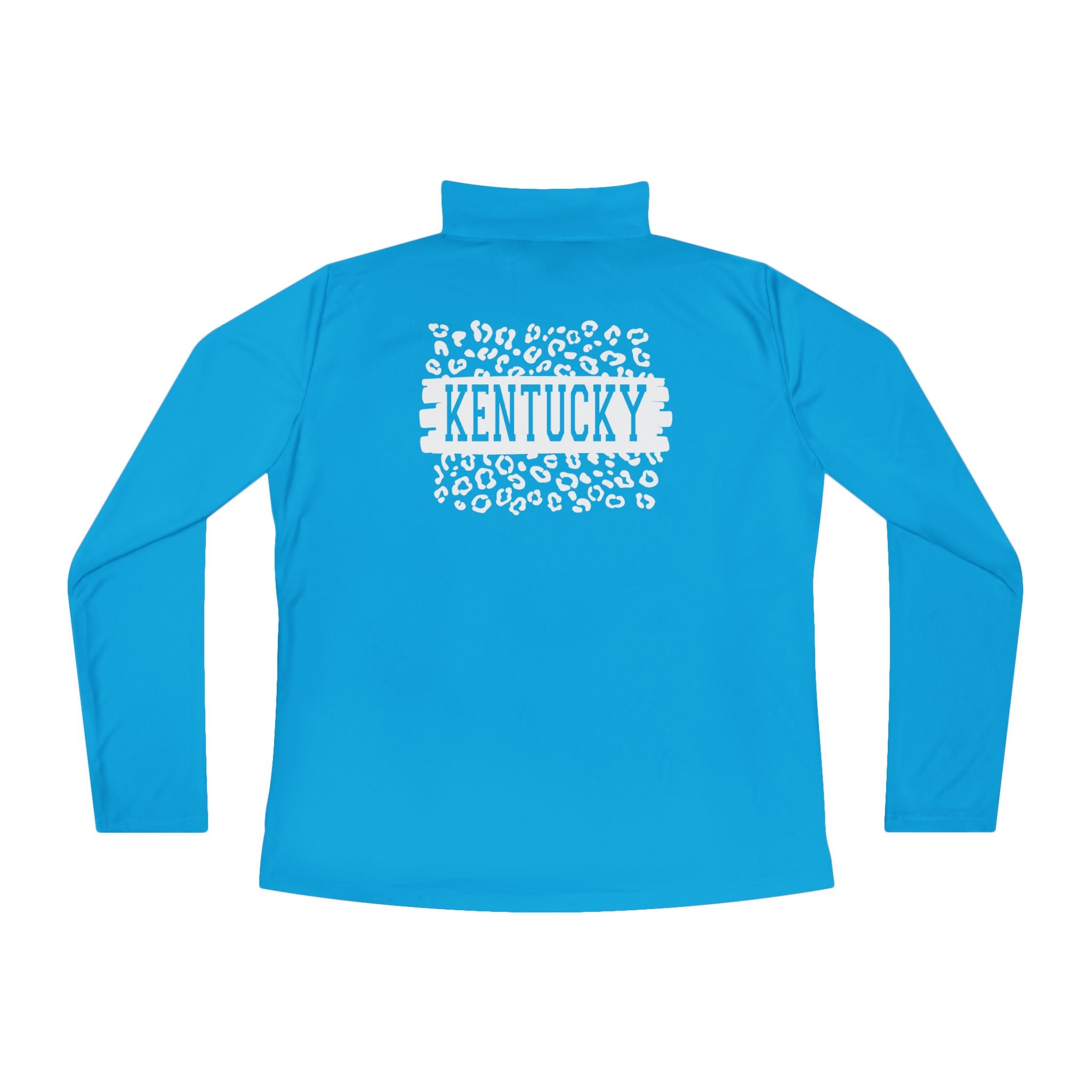 Ladies KY Leopard Quarter-Zip Pullover