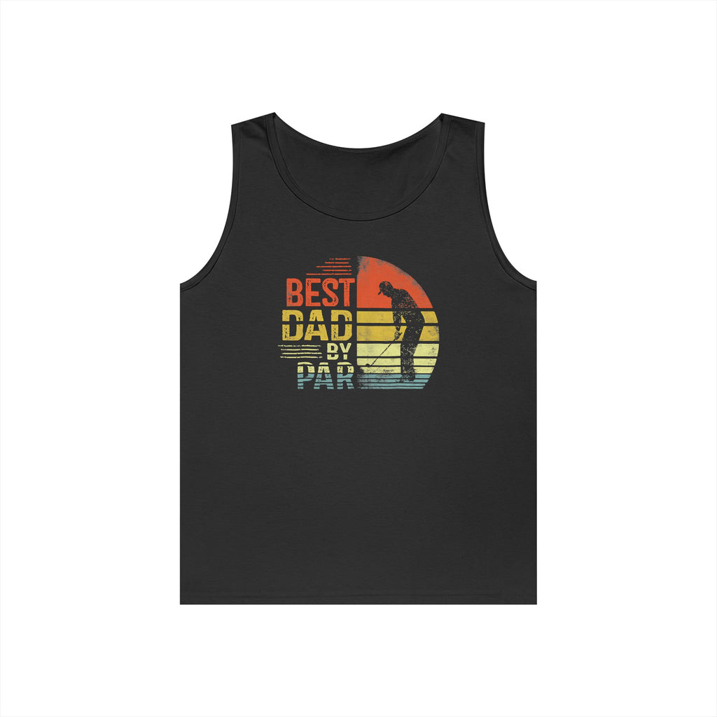 Best Dad By Par Heavy Cotton Tank Top
