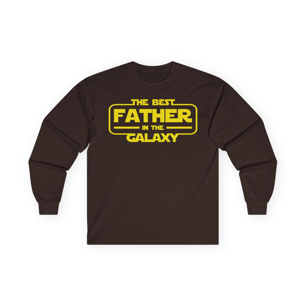 The Best Father In The Galaxy Cotton Long Sleeve Tee