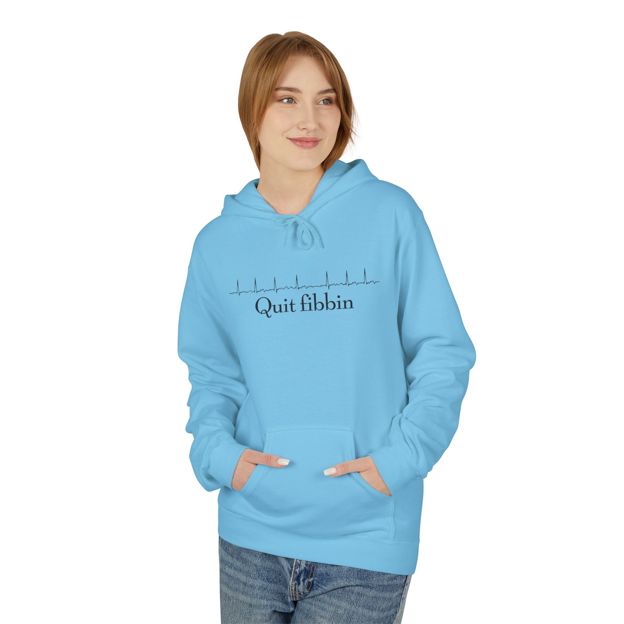 Quit Fibbin' Midweight Softstyle Fleece Hoodie