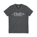 My Heart is on that Field Jersey Short Sleeve V-Neck Tee