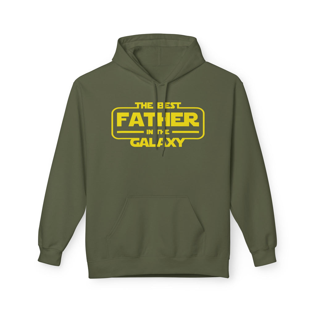 The Best Father in the Galaxy Midweight Softstyle Fleece Hoodie