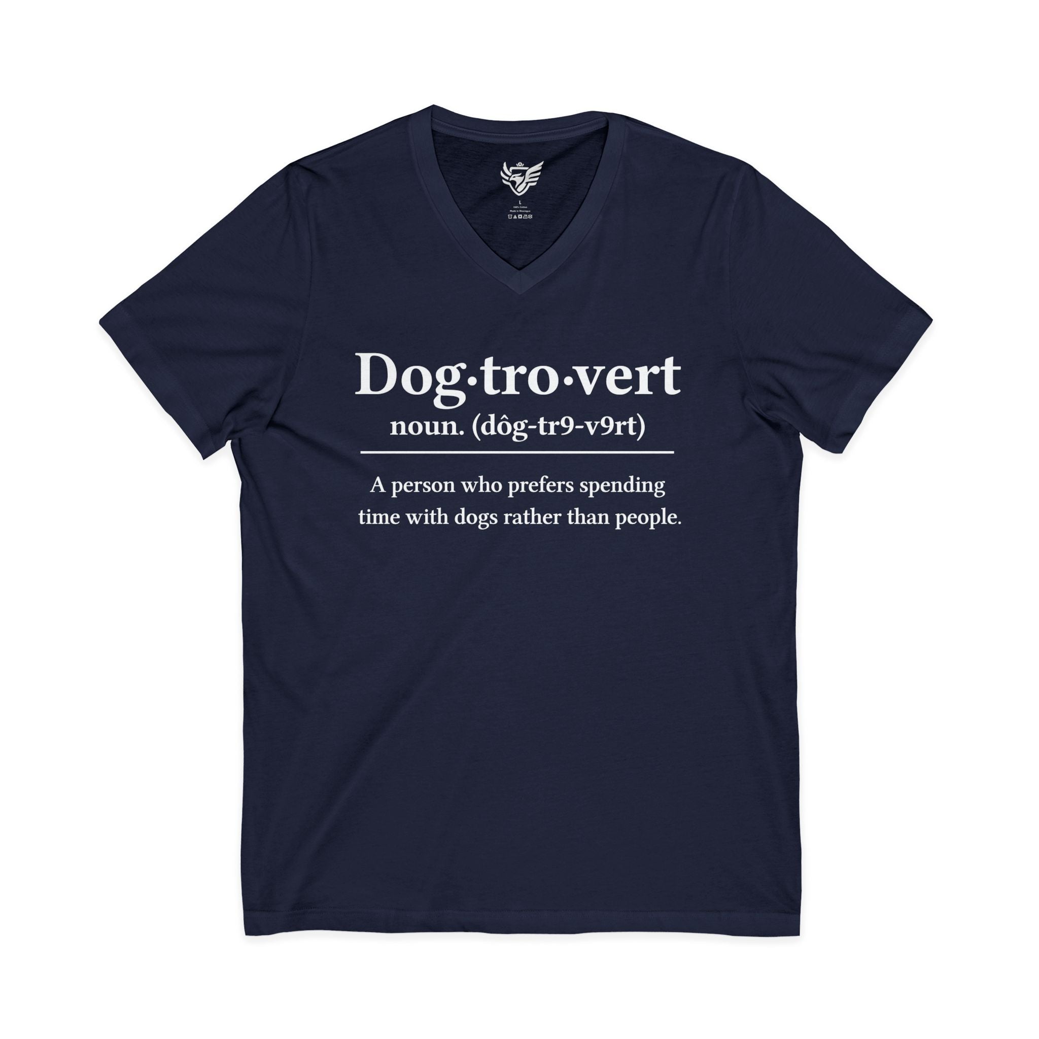 Dog-Tro-Vert Jersey Short Sleeve V-Neck Tee