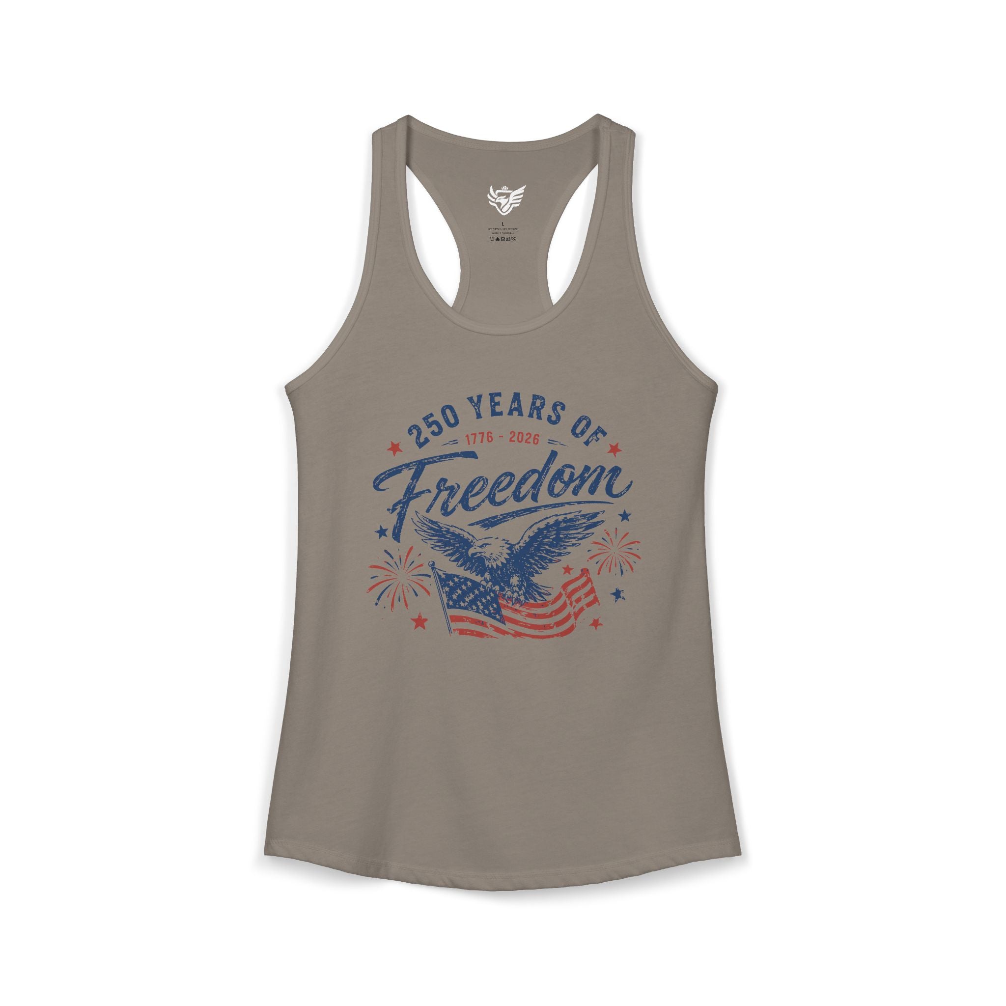 250 Years of Freedom Ideal Racerback Tank