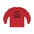 Just a Girl Who Loves Horses Cotton Long Sleeve Tee