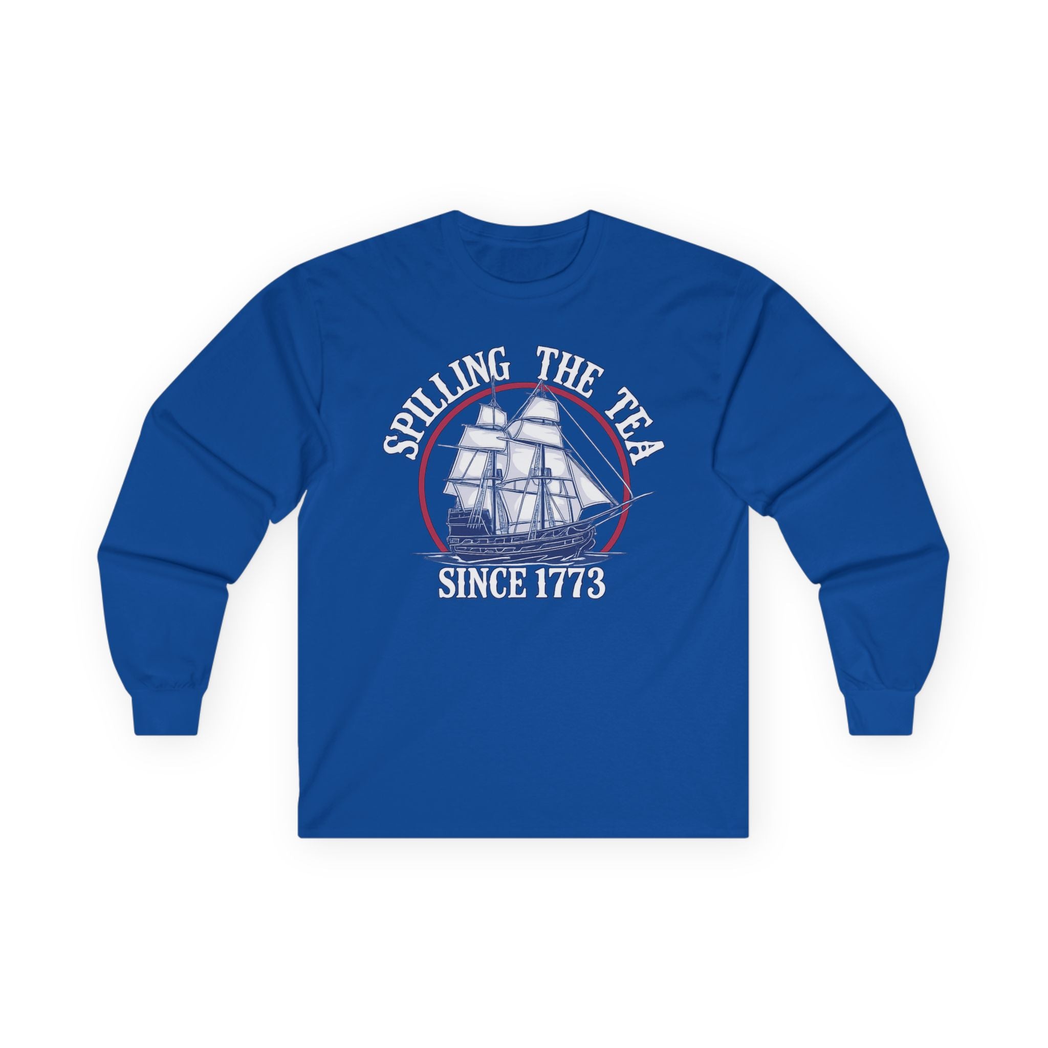 Spilling The Tea Cotton Long Sleeve Tee
