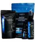 Luxury Dead Sea Spa Gift Bath Salt, Magnesium Flakes, Magnesium Oil & Geranium-Lavender Essential Oil