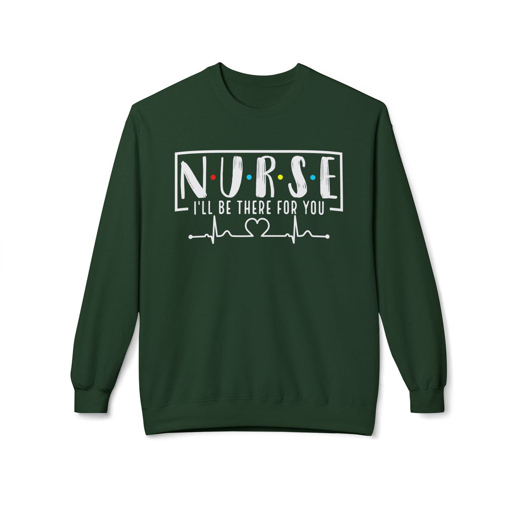 Friend's Theme Nurse Midweight Softstyle Fleece Crewneck Sweatshirt