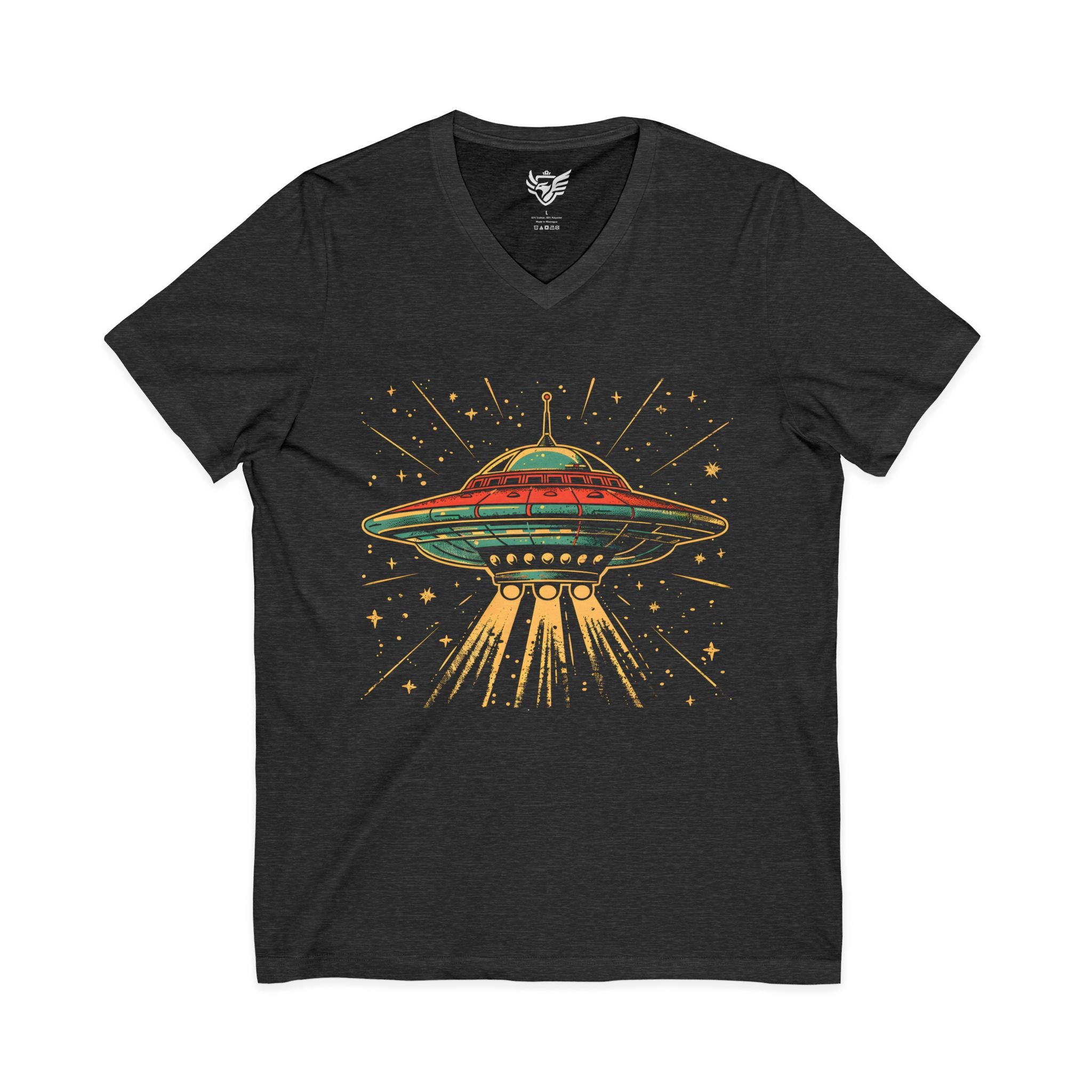 UFO Jersey Short Sleeve V-Neck Tee