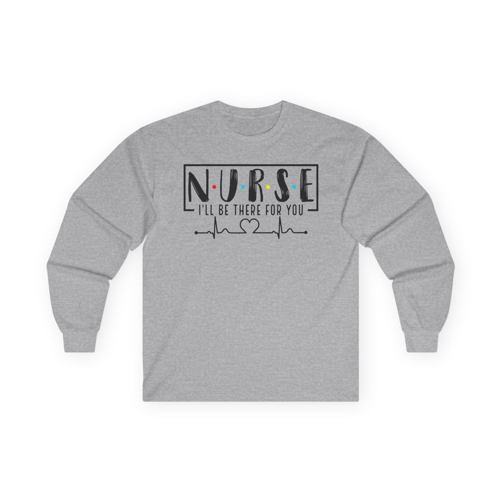 Friends Theme Nurse Cotton Long Sleeve Tee