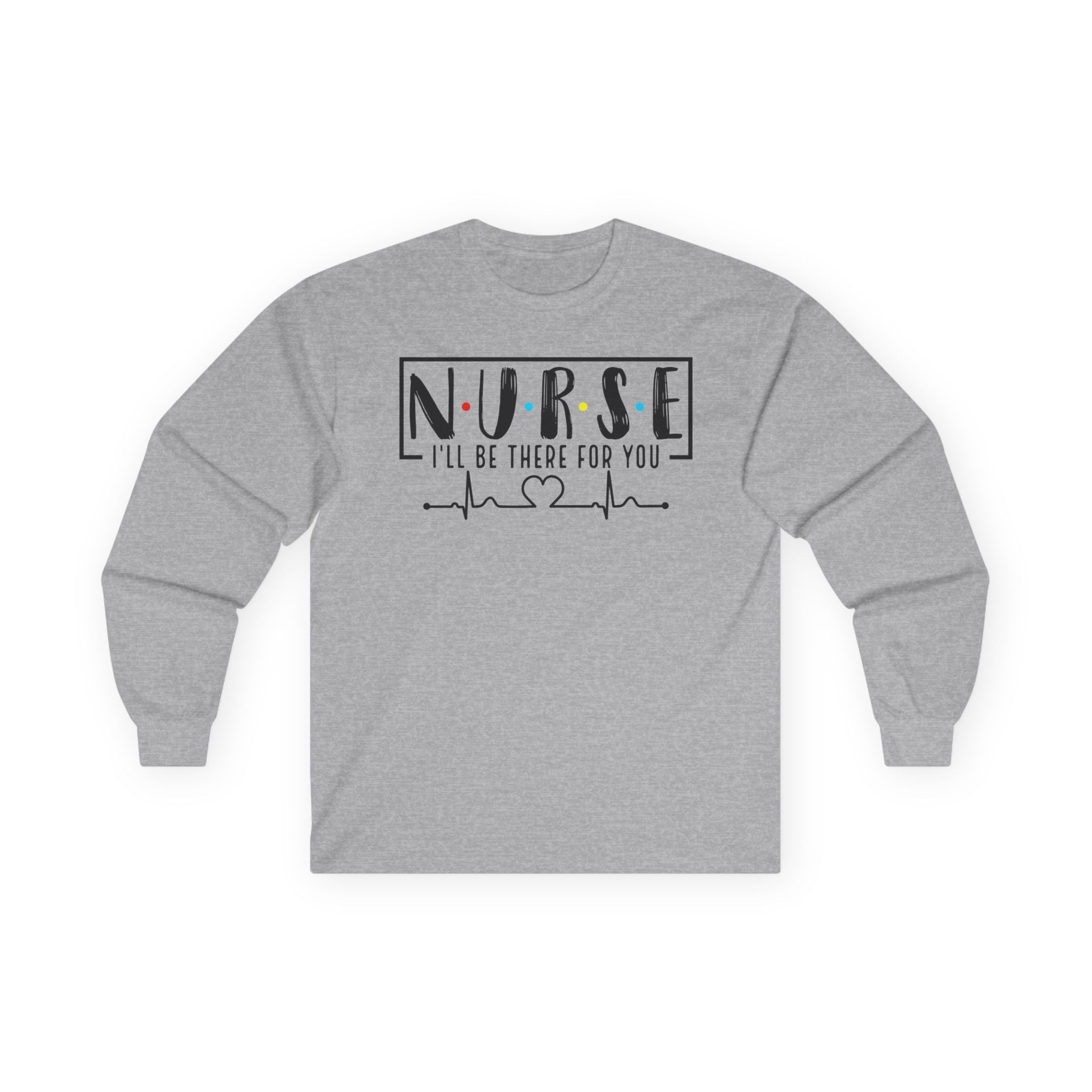 Friends Theme Nurse Cotton Long Sleeve Tee