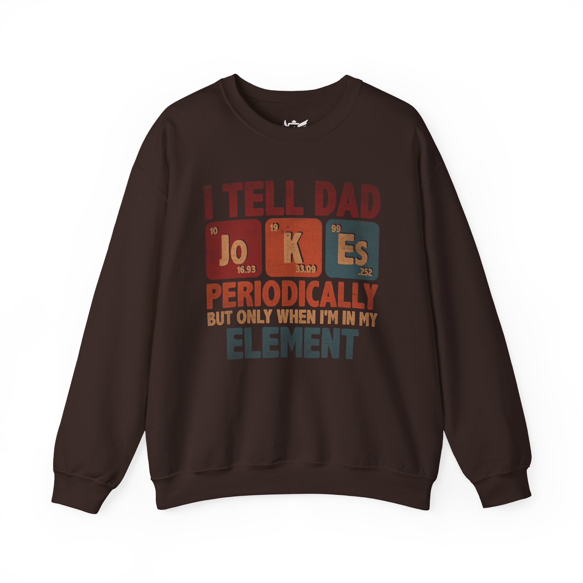Dad Jokes Periodically Heavy Blend™ Crewneck Sweatshirt