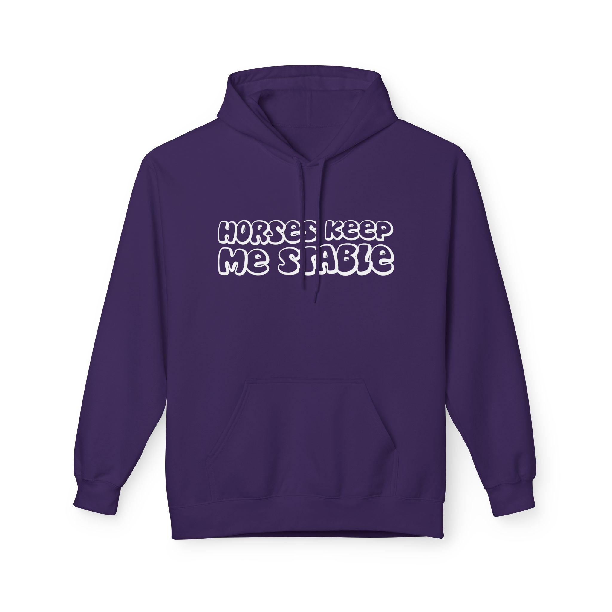 Horses Keep Me Stable Midweight Softstyle Fleece Hoodie