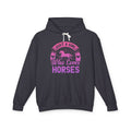 Just a Girl Who Loves Horses Lightweight Hooded Sweatshirt