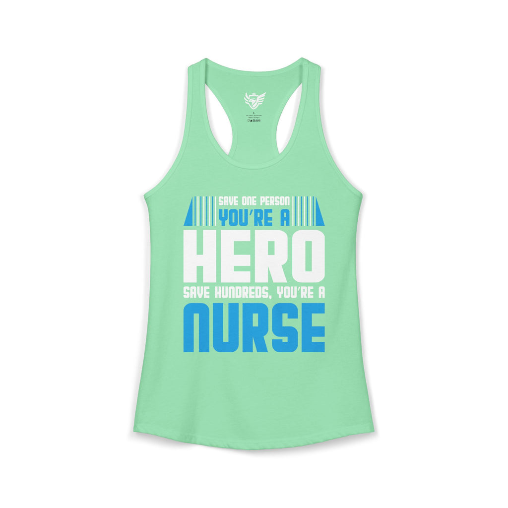 Nurses Are Heros Ideal Racerback Tank