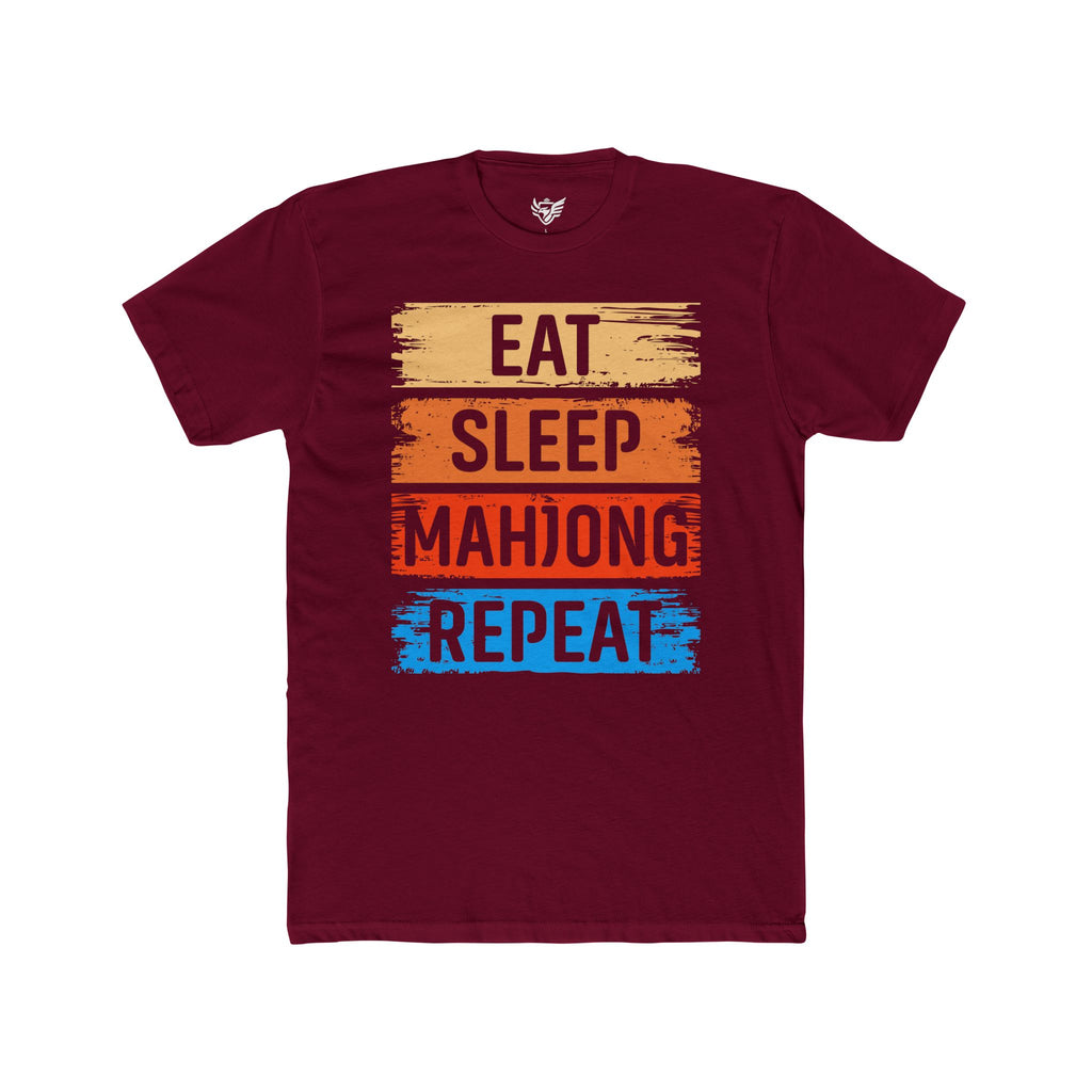 Eat Sleep Mahjong Repeat Cotton Crew Tee