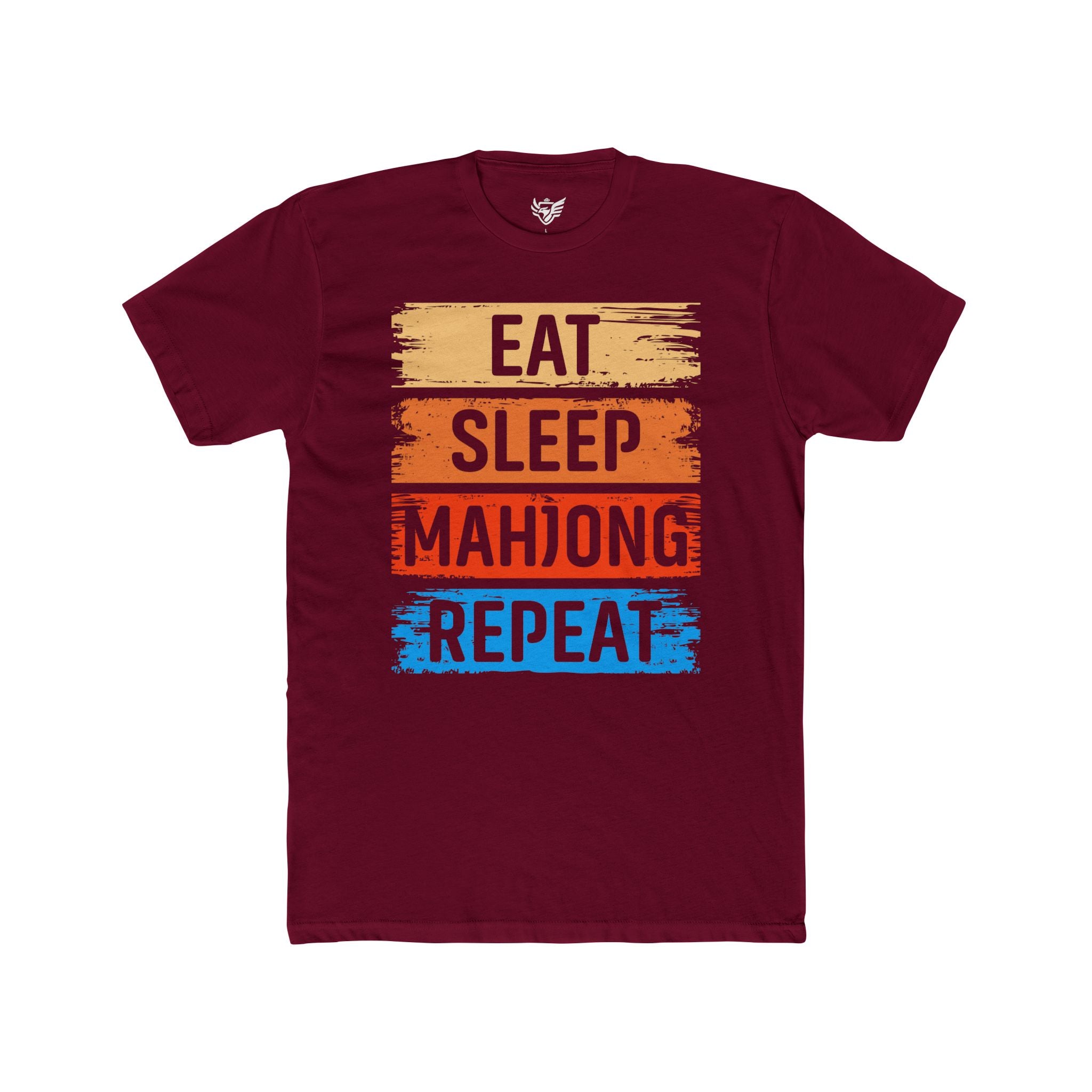 Eat Sleep Mahjong Repeat Cotton Crew Tee