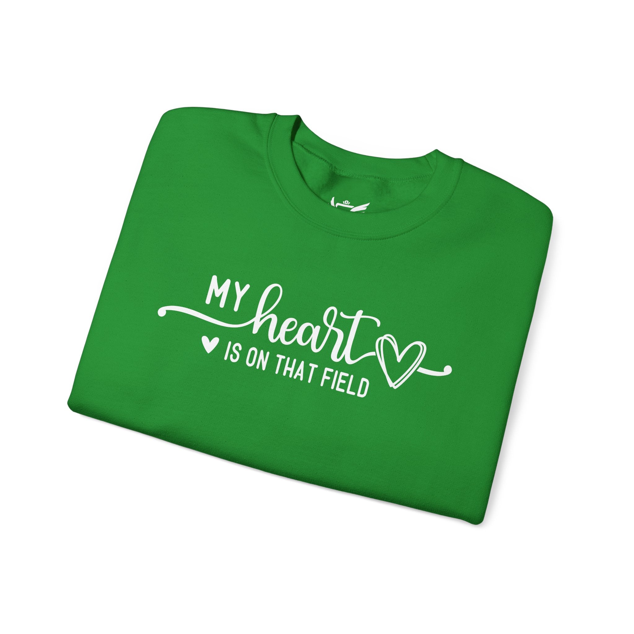 My Heart is on that Field Heavy Blend™ Crewneck Sweatshirt