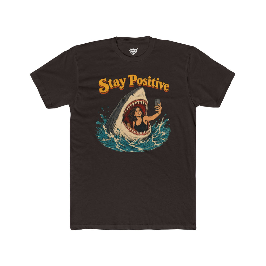 Stay Positive Cotton Crew Tee