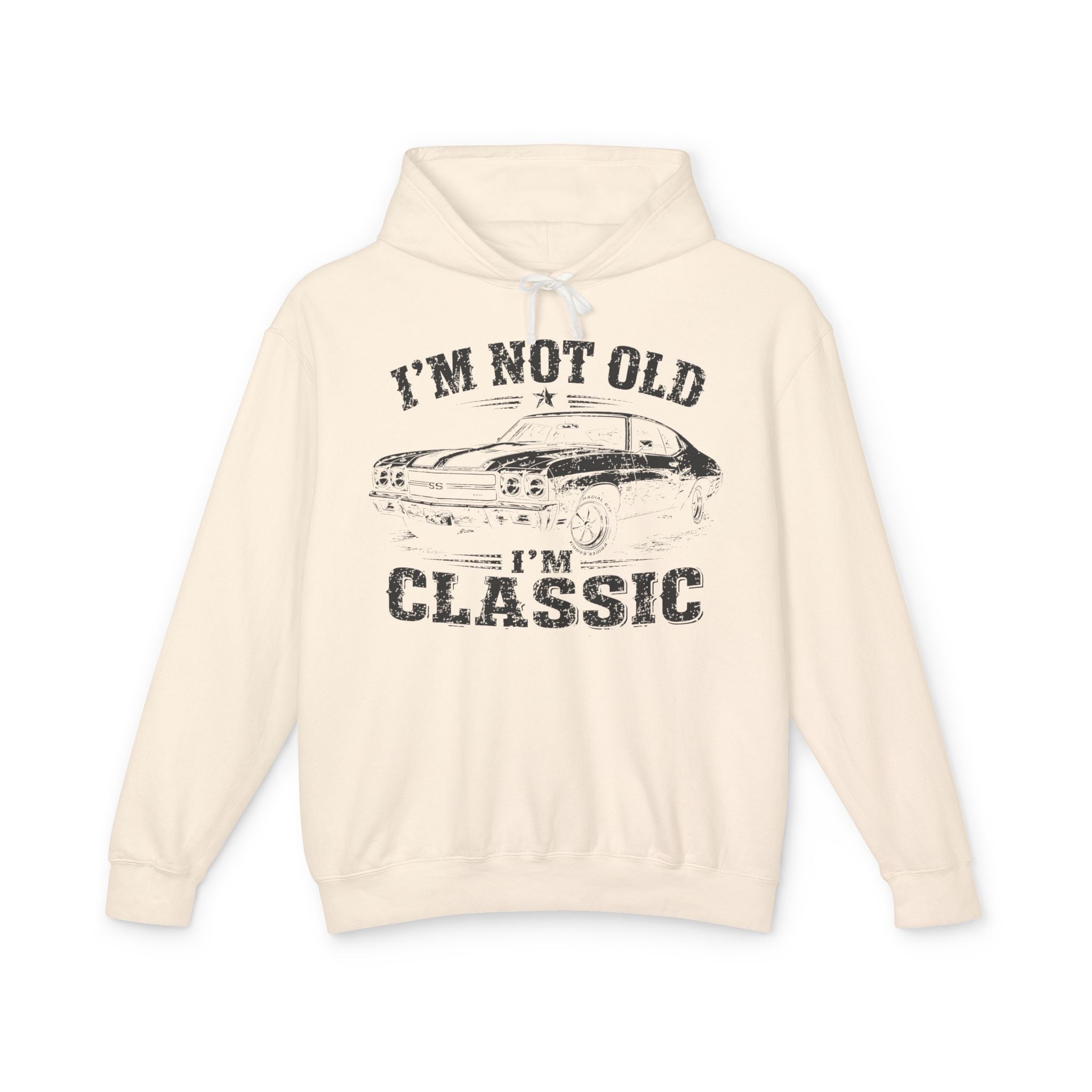 Not Old, Classic Lightweight Hooded Sweatshirt