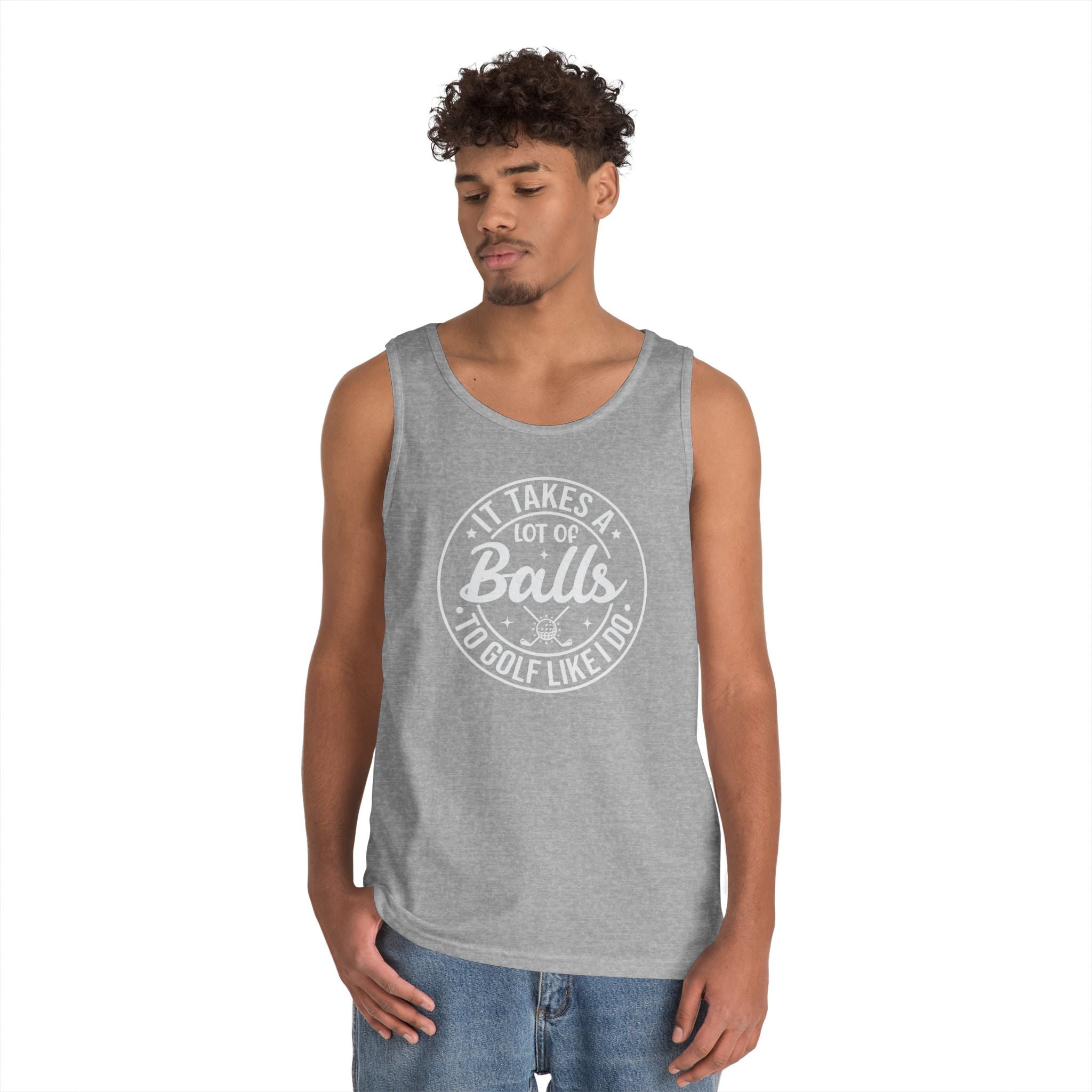 Golf Like I Do Heavy Cotton Tank Top