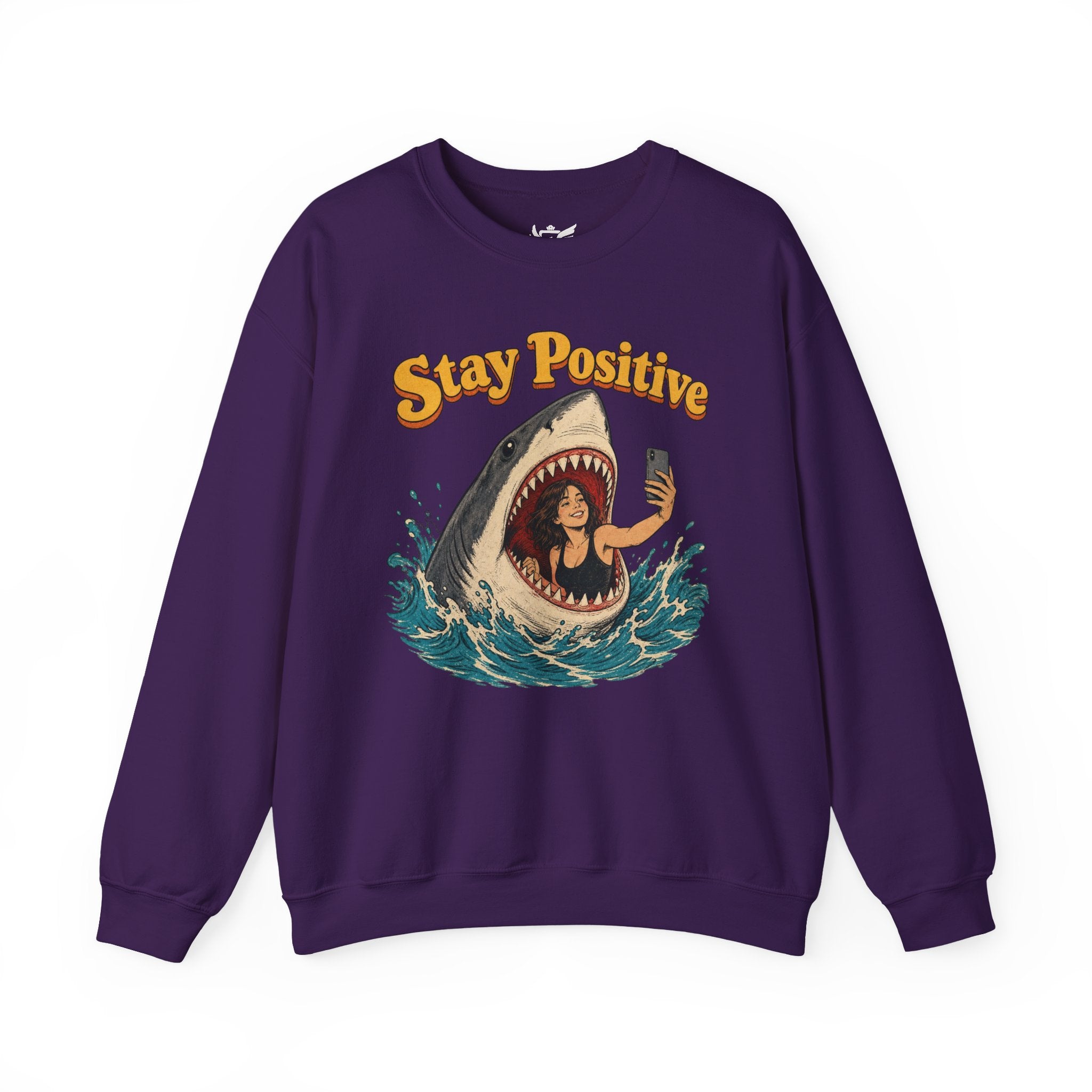Stay Positive Heavy Blend™ Crewneck Sweatshirt