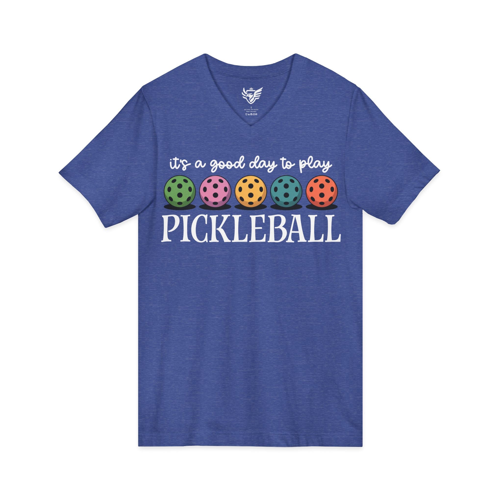 Good Day Pickleball Jersey Short Sleeve V-Neck Tee