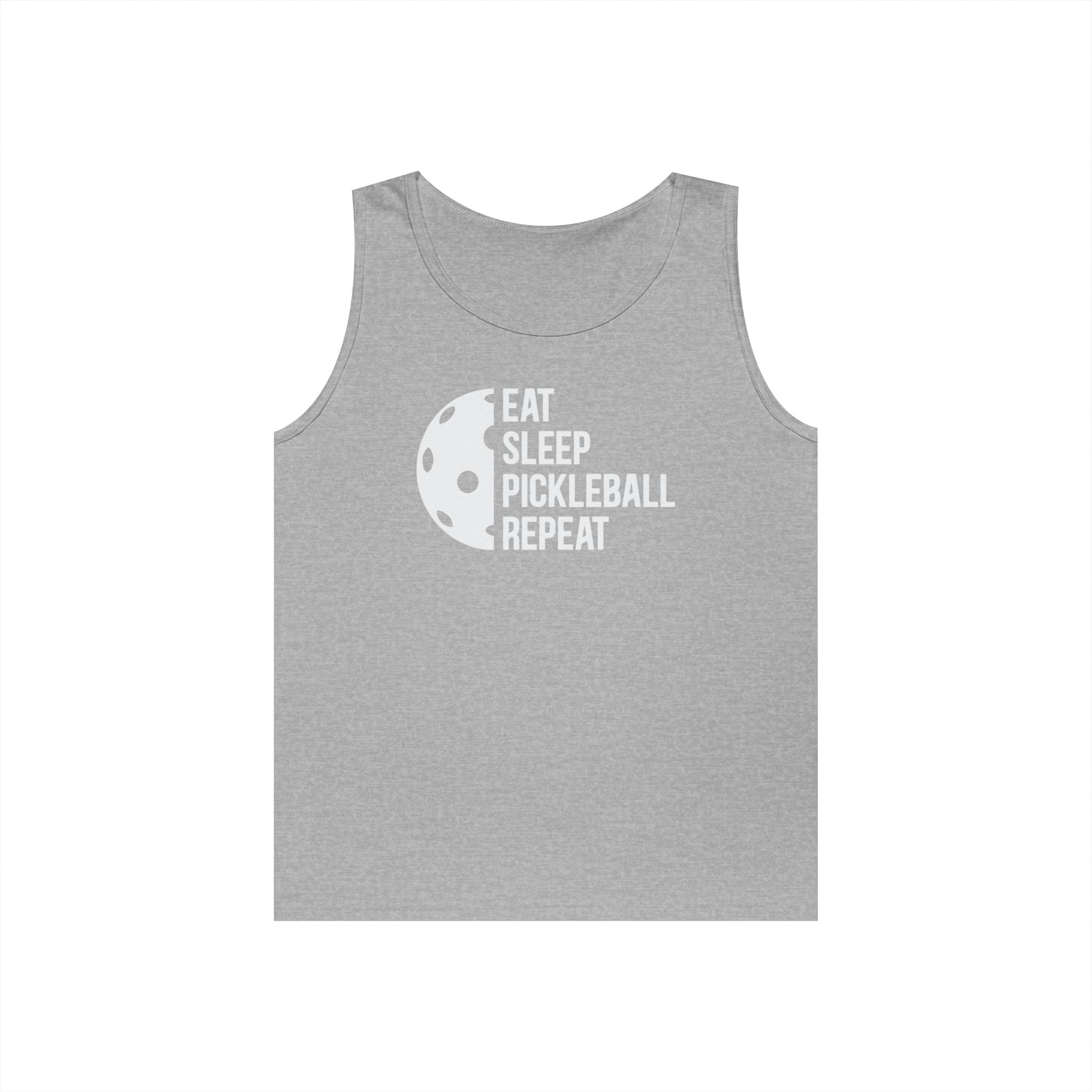 Eat Sleep Pickleball Heavy Cotton Tank Top