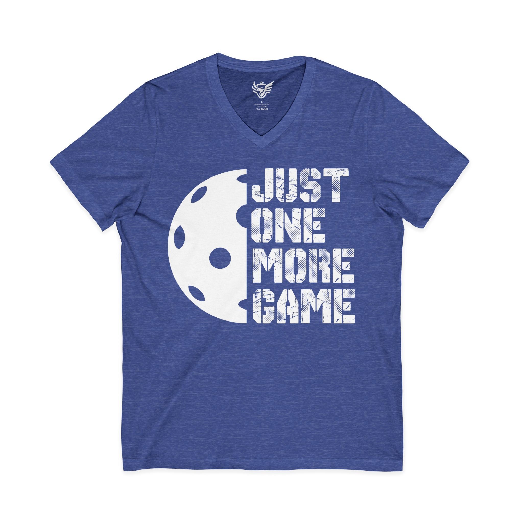 Just One More Game Jersey Short Sleeve V-Neck Tee