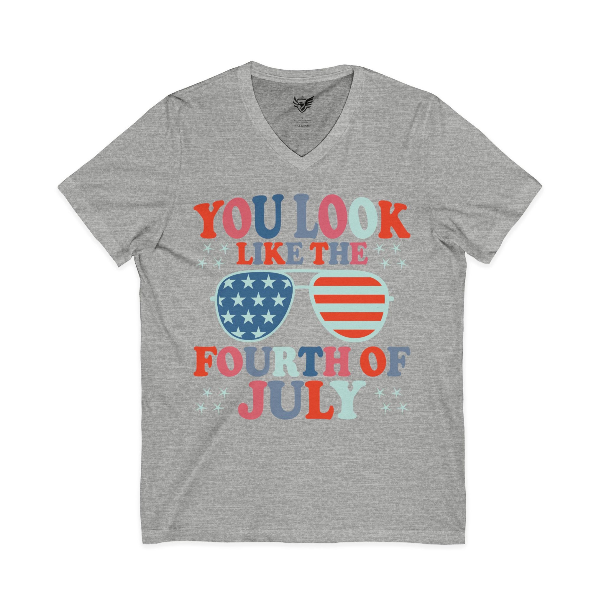 You Look Like Jersey Short Sleeve V-Neck Tee