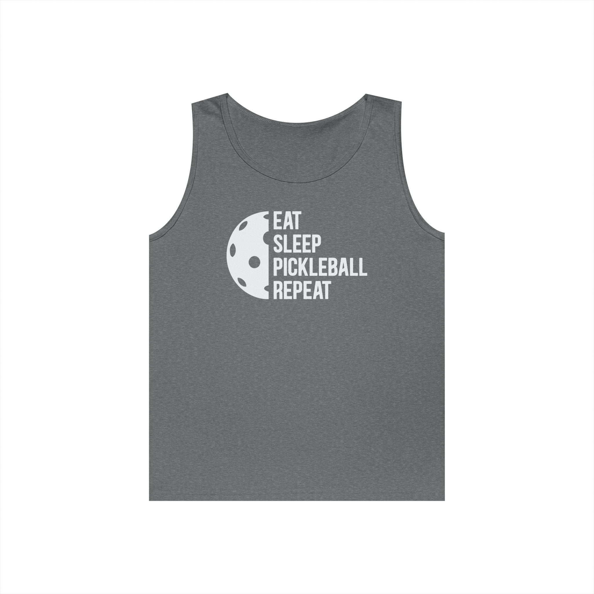 Eat Sleep Pickleball Heavy Cotton Tank Top