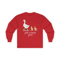 Just A Momma Goose Cotton Long Sleeve Tee