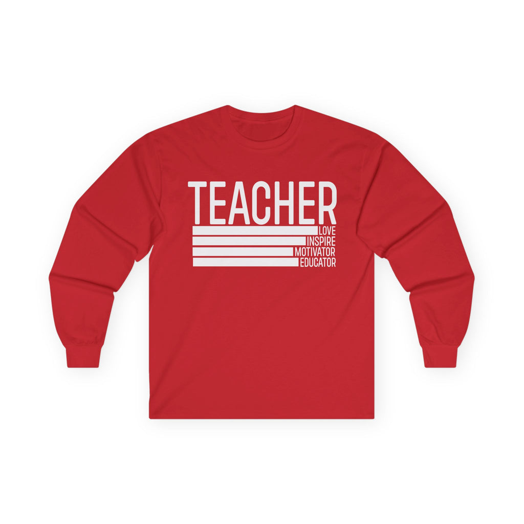 Teacher Cotton Long Sleeve Tee