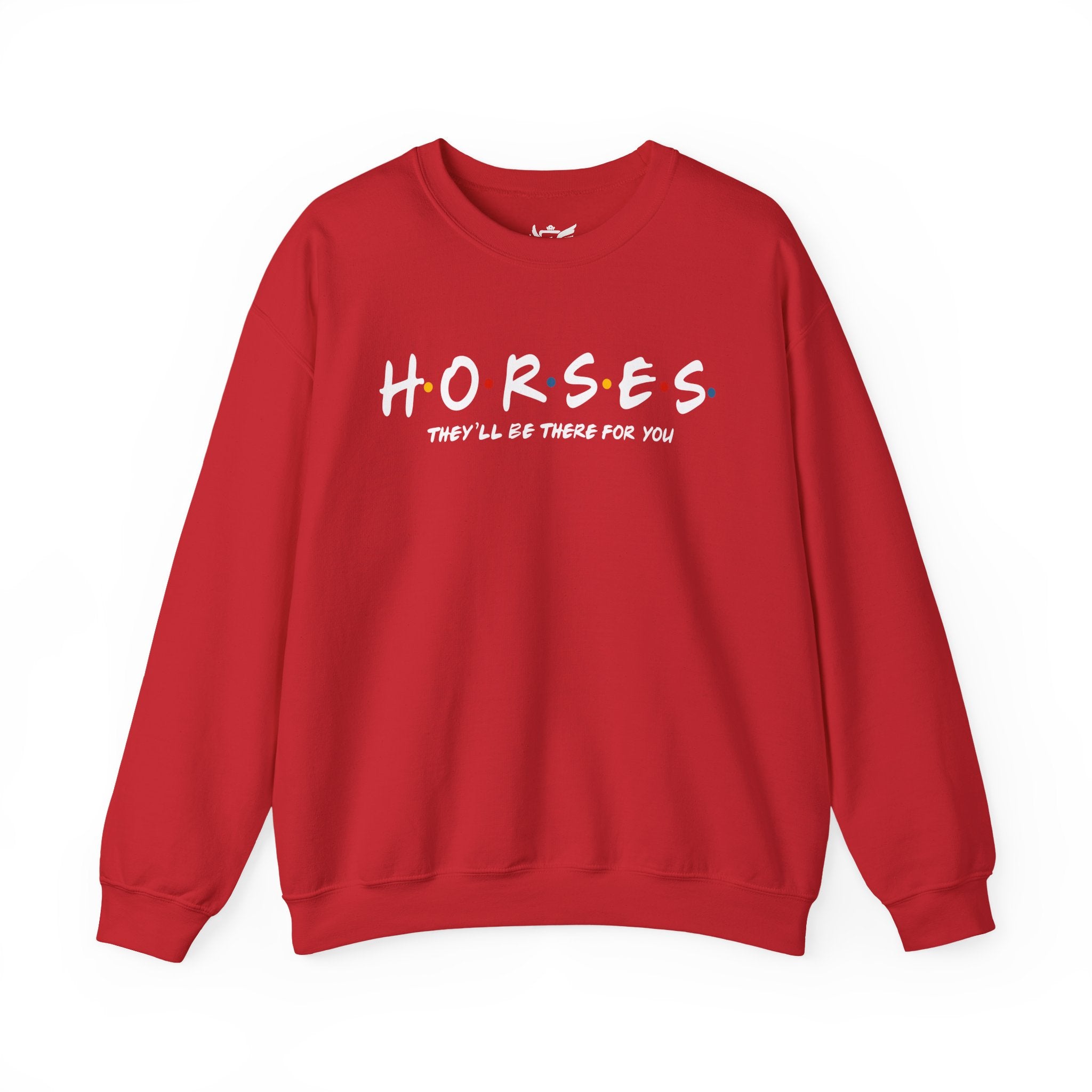 Horses, Friends Theme Heavy Blend™ Crewneck Sweatshirt
