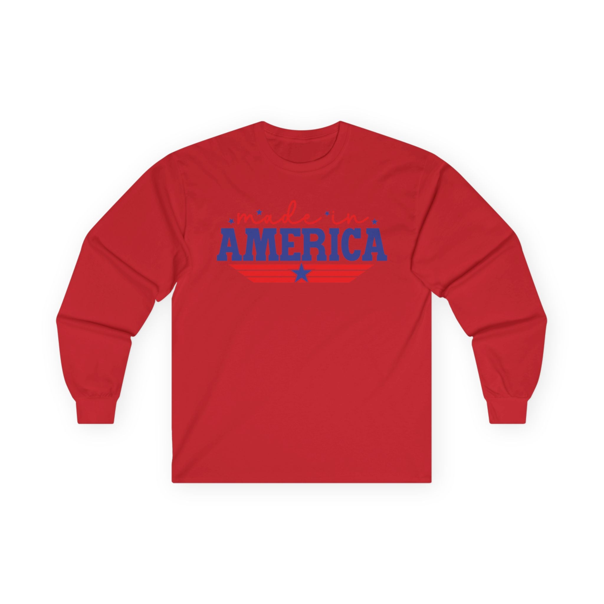 Made In America Cotton Long Sleeve Tee
